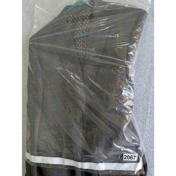 Alan Flusser Sport Coat Blazer Mens M Plaid Floral Lined Two-Button Suit Jacket - Picture 12 of 12